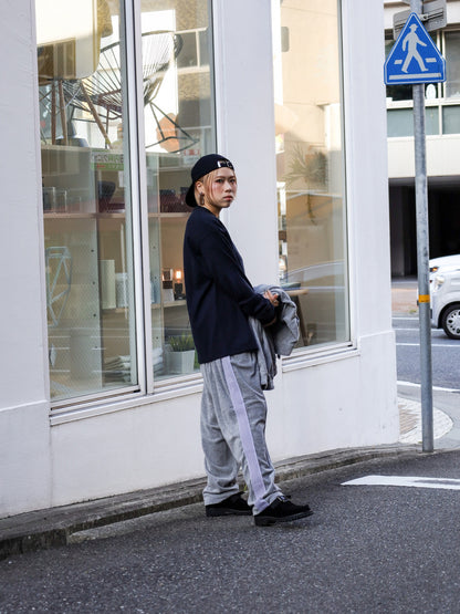 VELOUR TRACK PANTS / Grey