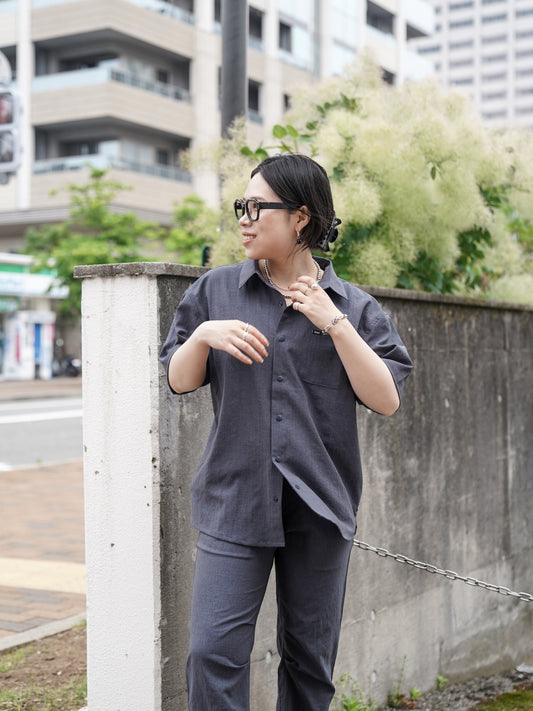 DELTA QD SS SHIRTS / Gray