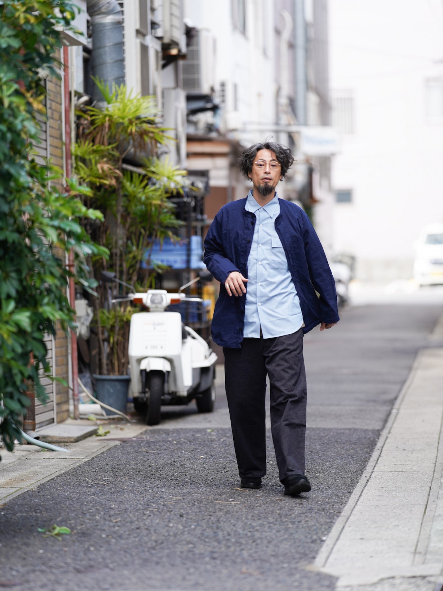 ファットパンツ / メランジェデニム