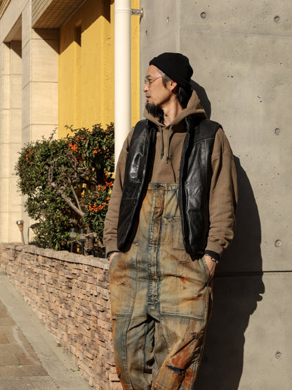 100-YEAR PROCESSING DENIM DECK OVER PANTS / FLATBUSH Ltd.