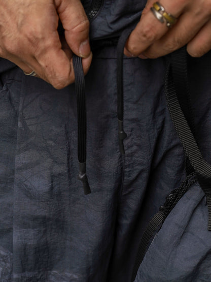 WIDE TAPERED EASY PANTS (REAL TREE CAMO) / Black tree camo