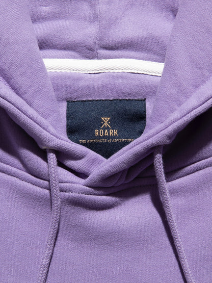 "GUIDE WORKS" TIE DYE P/O HOODED SWEAT / Purple haze shibori