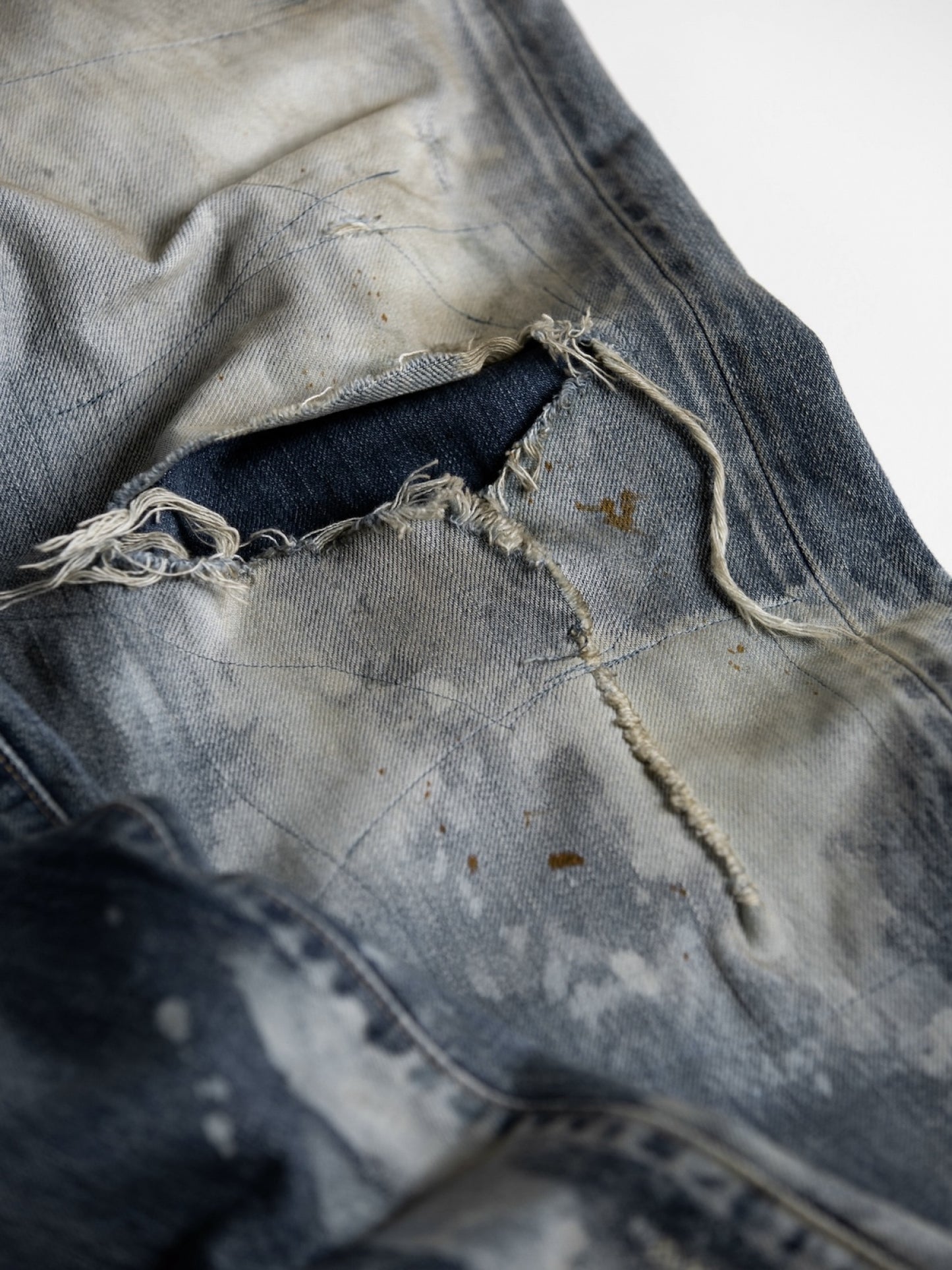 HARD REMAKED REGULAR TAPERED 5P PANTS / Indigo(remake)