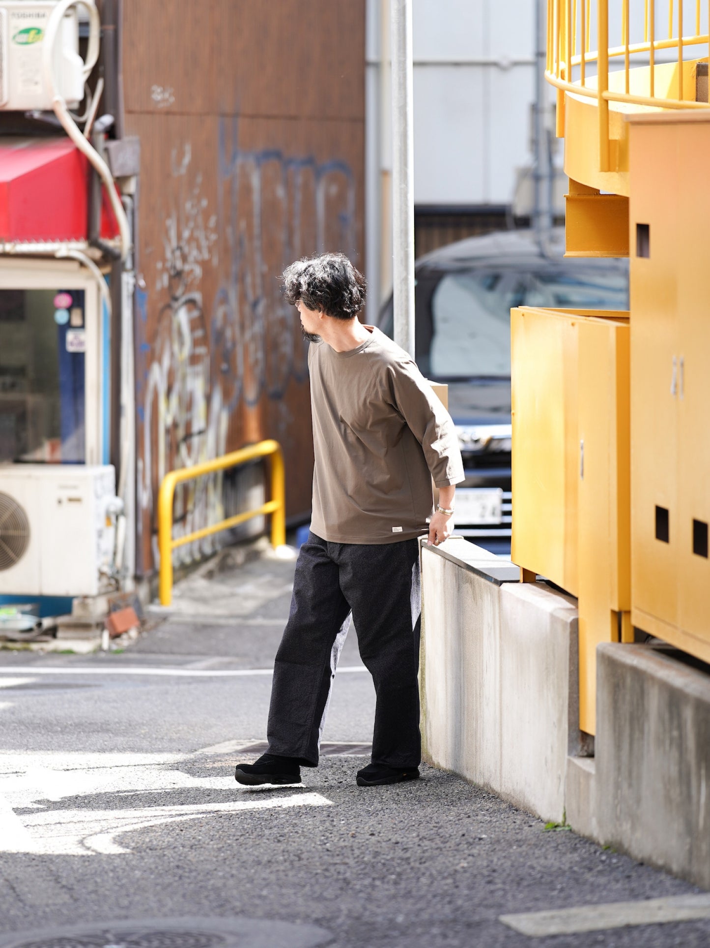 ファットパンツ / メランジェデニム