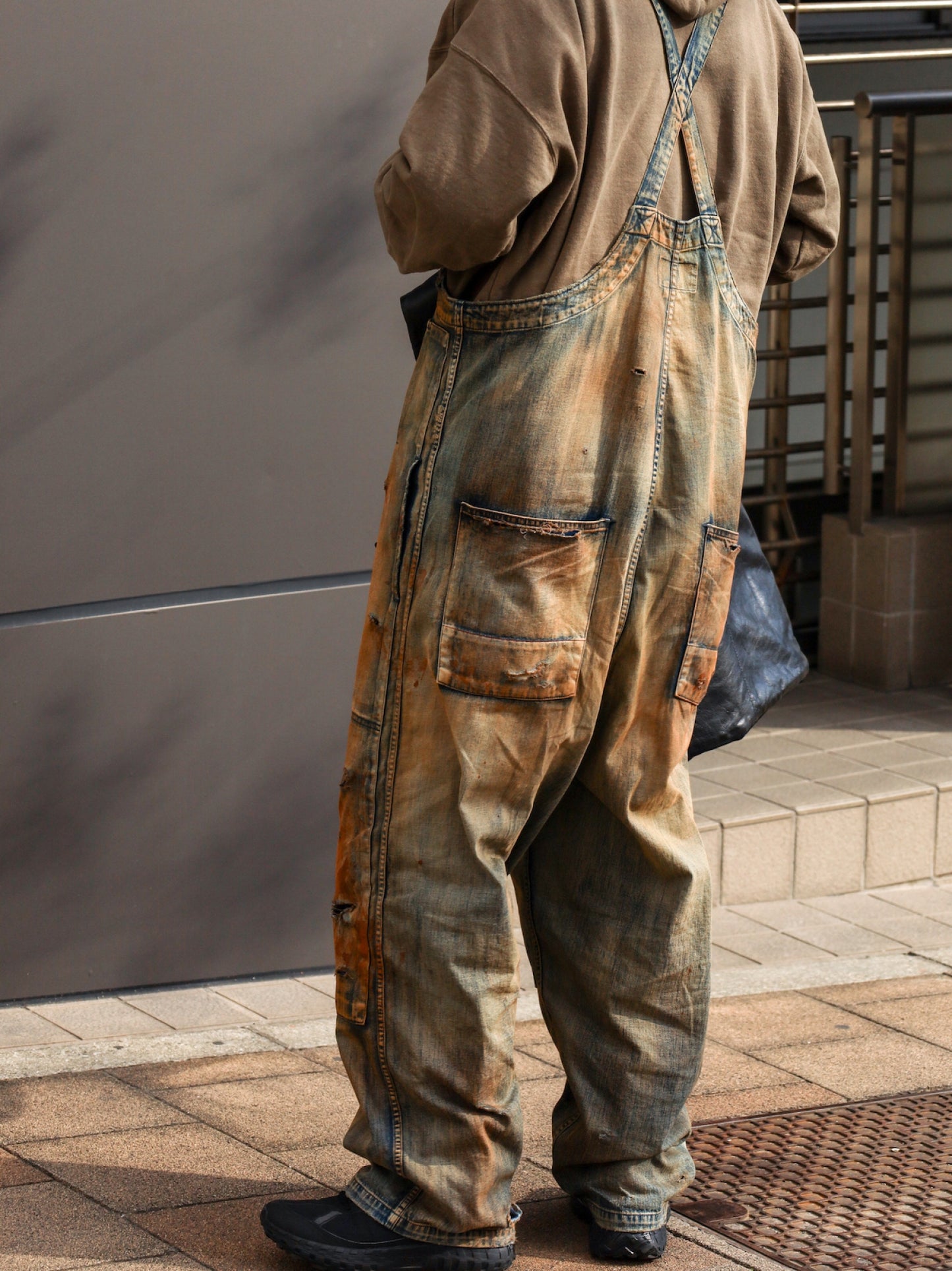 100-YEAR PROCESSING DENIM DECK OVER PANTS / FLATBUSH Ltd.