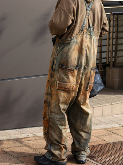 100-YEAR PROCESSING DENIM DECK OVER PANTS / FLATBUSH Ltd.