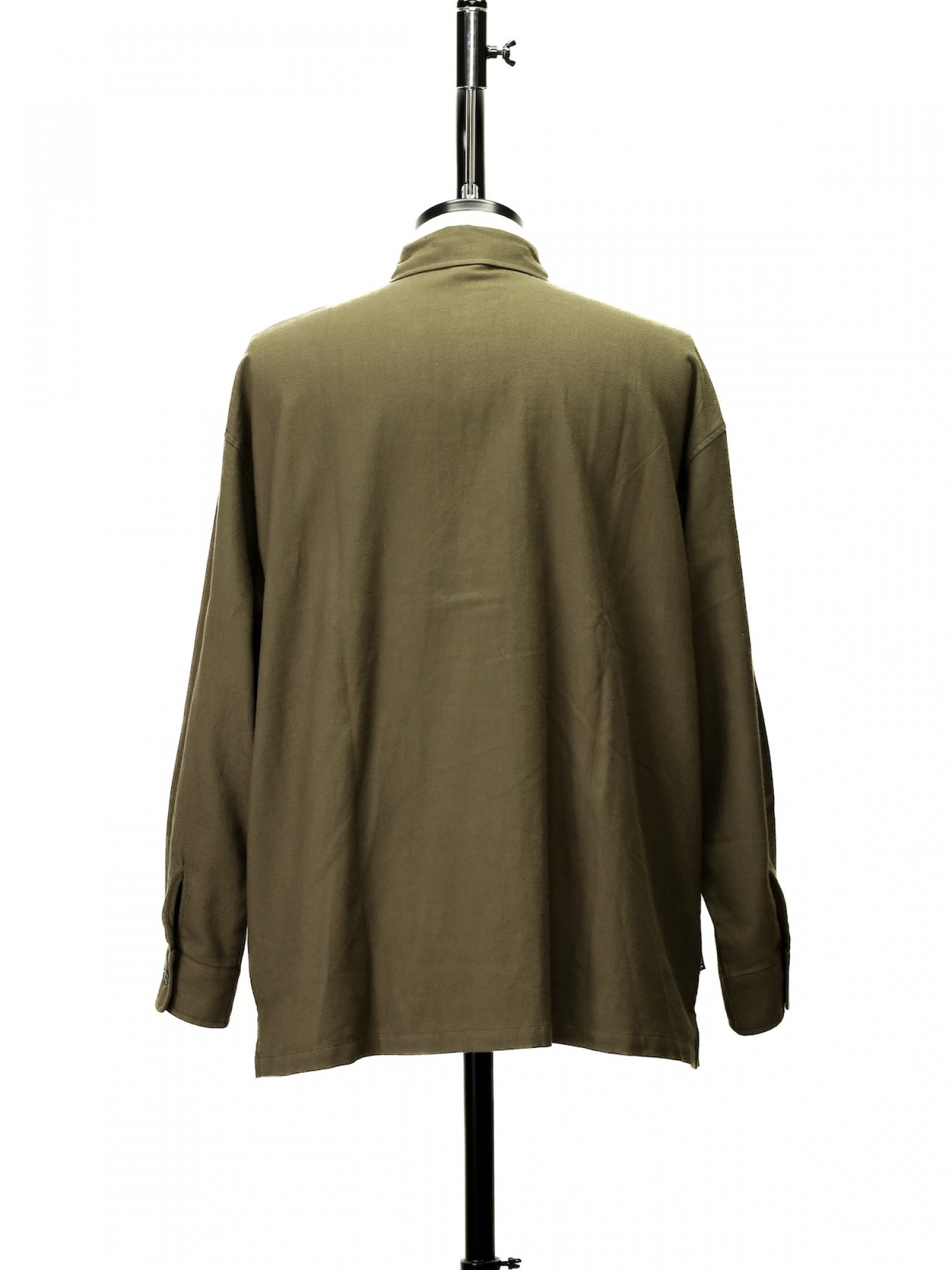 "fulton × organicsta" ORGANIC COTTON FLANEL SHIRT JACKET / Army  Green