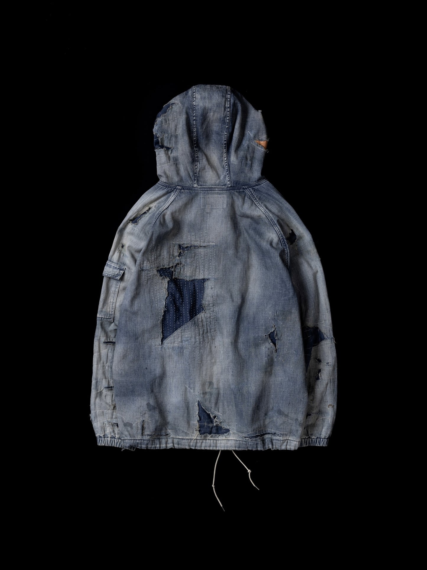 DUAL DENIM REMAKED FULLZIP PARKA / Indigo(remake)