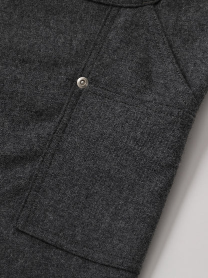 CASHMERE WOOL DOUBLE KNEE PANTS / Grey M