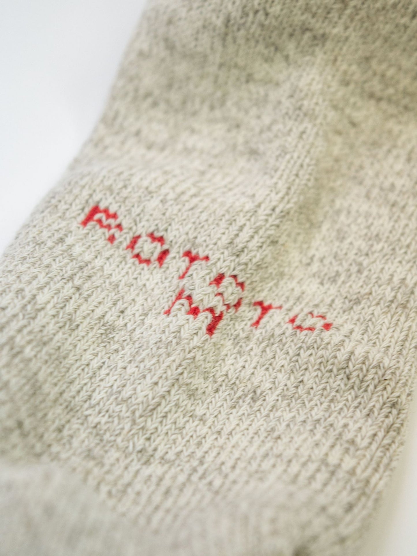 ORGANIC DAILY 3 PACK ANKLE SOCKS / Ecru/gray