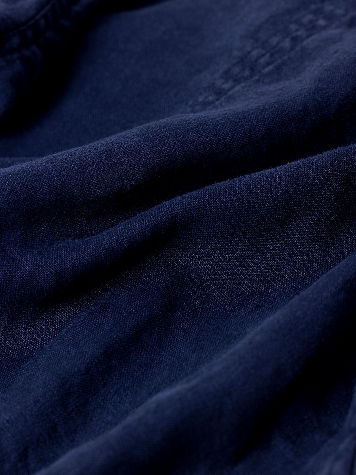 SULFUR DYED LINEN UTILITY JACKET / Navy