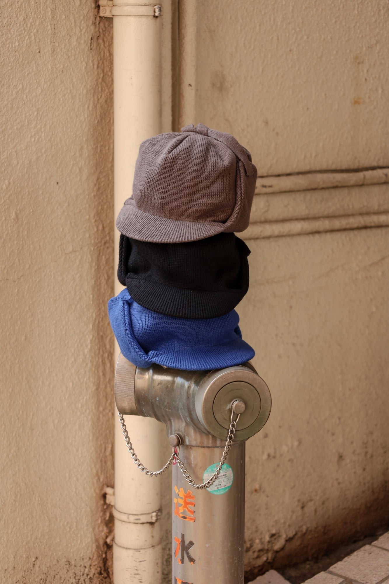 ORGANIC COTTON EARFLAP KNIT CAP / 3colors