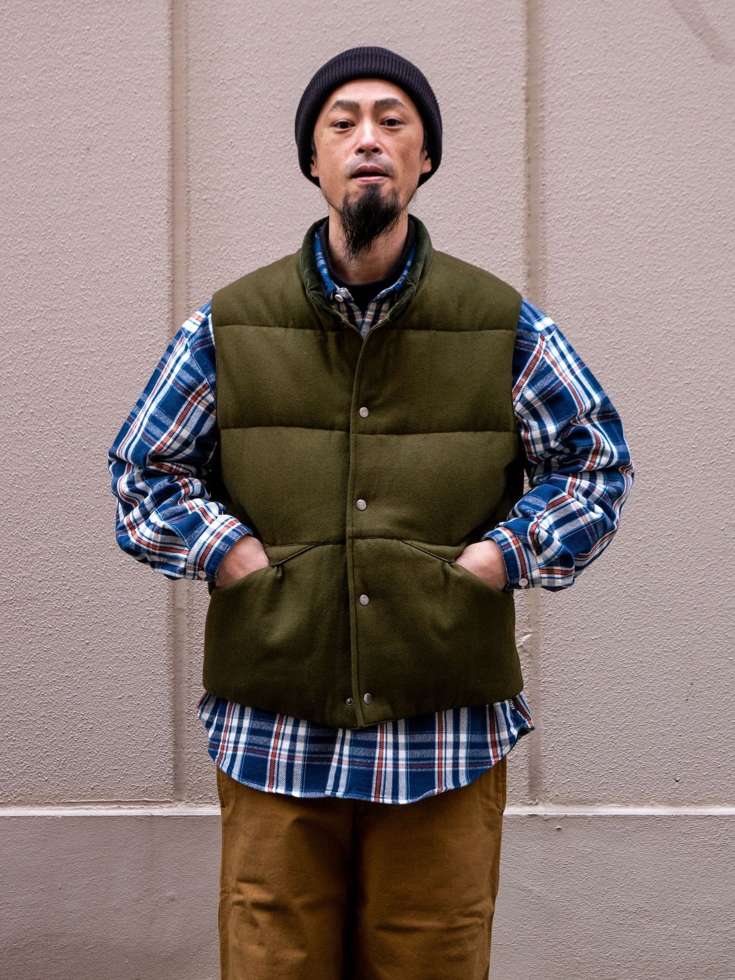 PUFF VEST / Olive