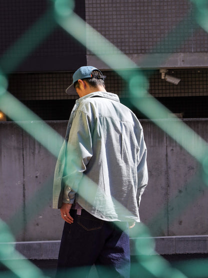 ”OWN WAY” B.D SHIRTS 改 (CHAMBRAY) / Smokey blue