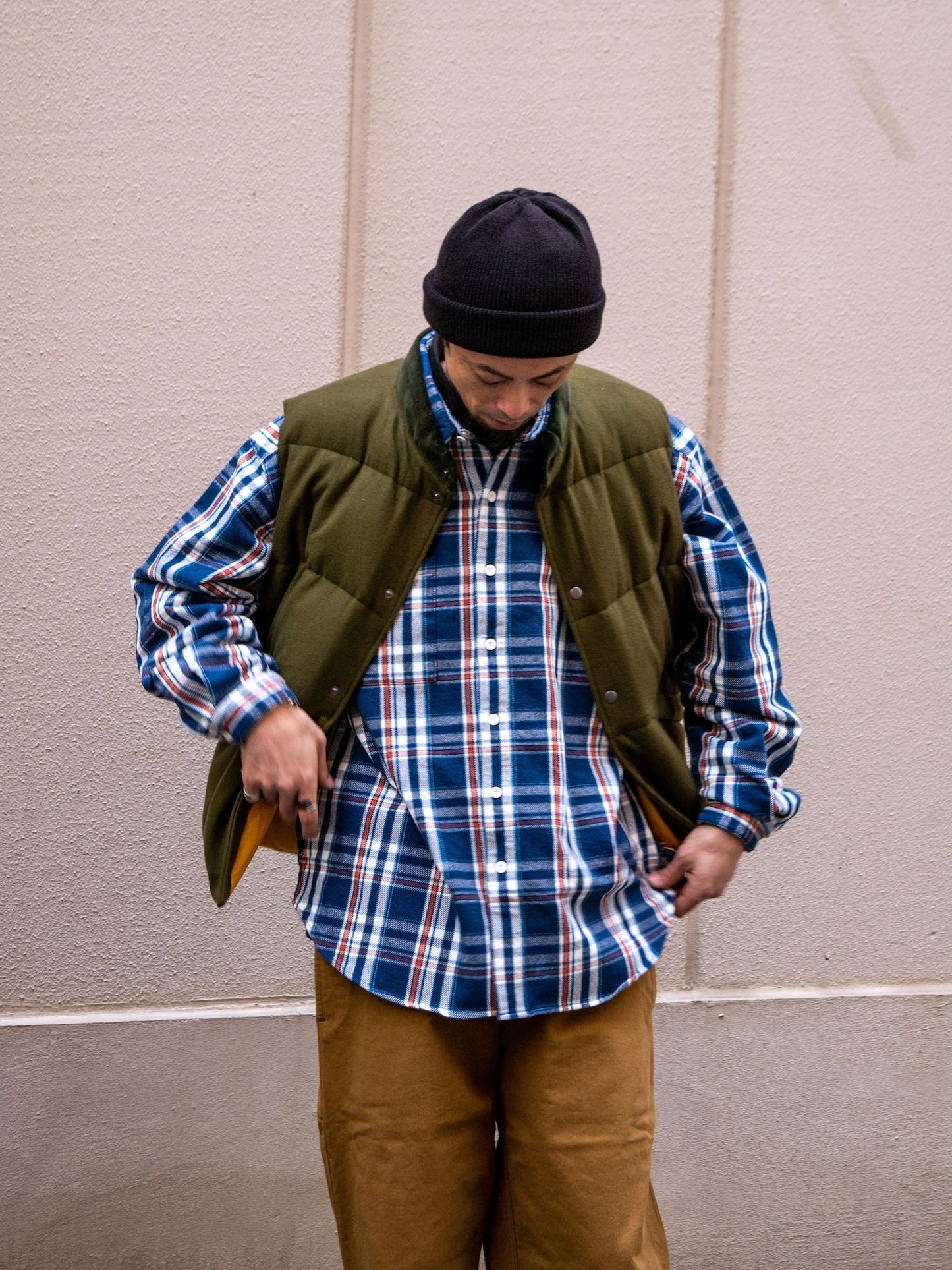 PUFF VEST / Olive