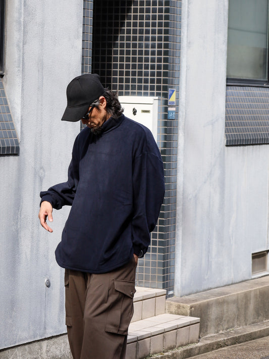 TURTLE FLEECE LS TEE / Navy