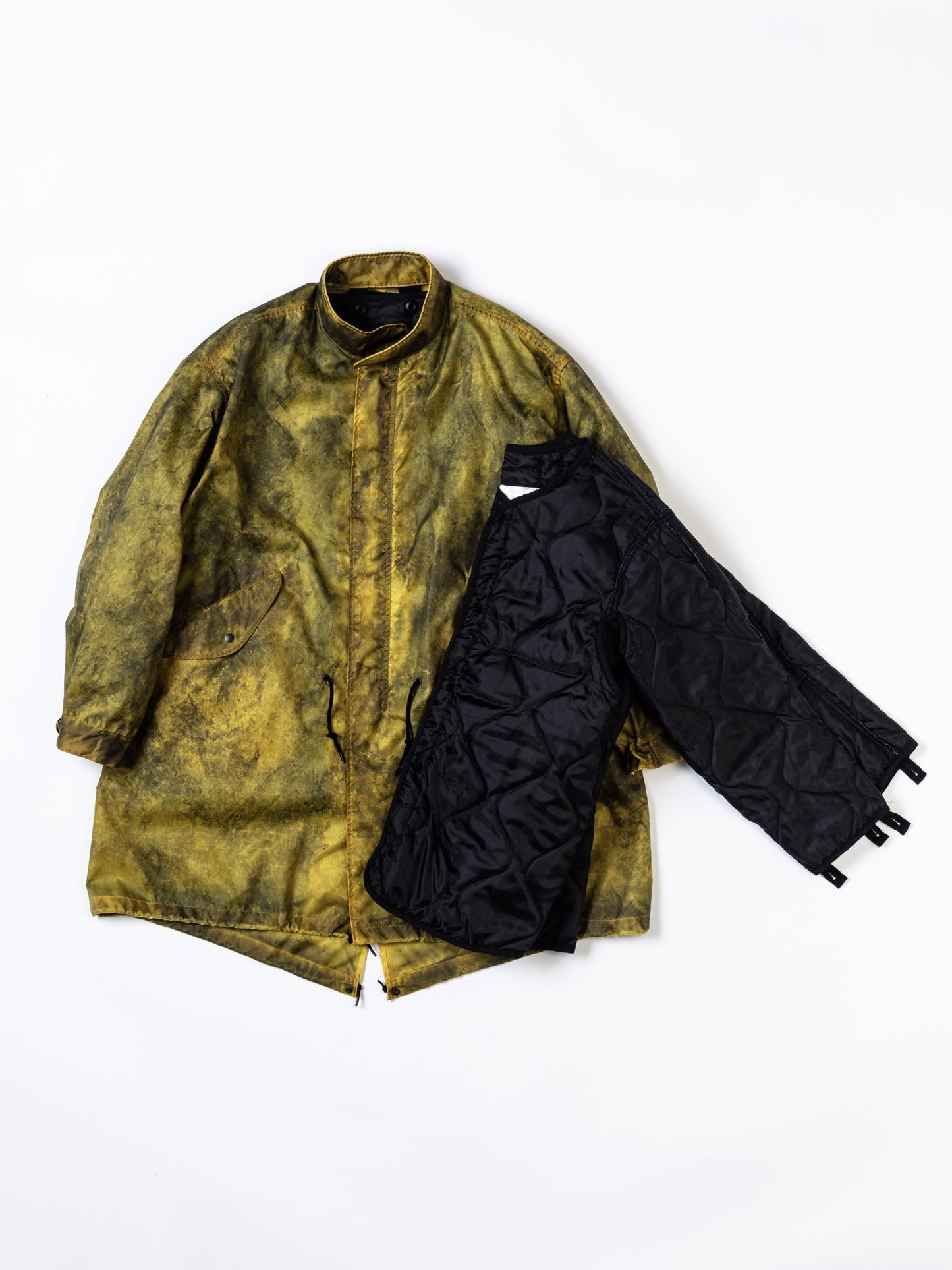 DIRTPAINT NYLON MODS COAT / Yellow