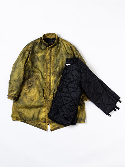 DIRTPAINT NYLON MODS COAT / Yellow
