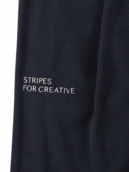 FLEECE WIDE TAPERED EASY PANTS / Navy